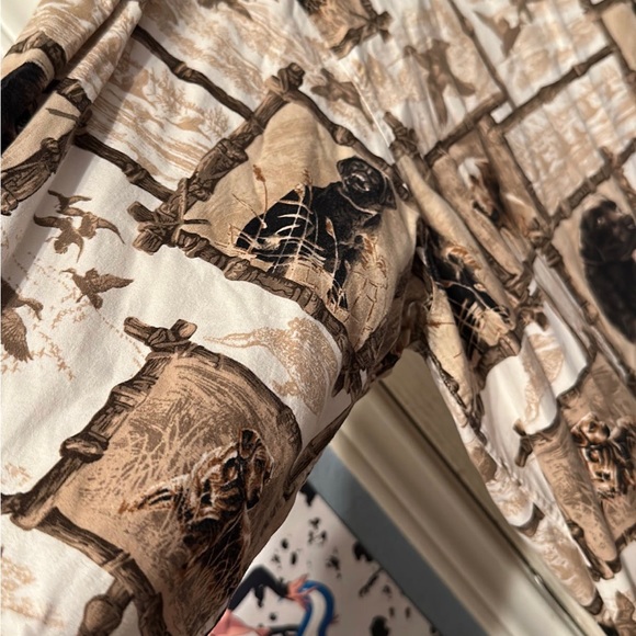 Men’s NORTH RIVER Hunting Sporting Labrador button shirt size 3XLT - Picture 2 of 11